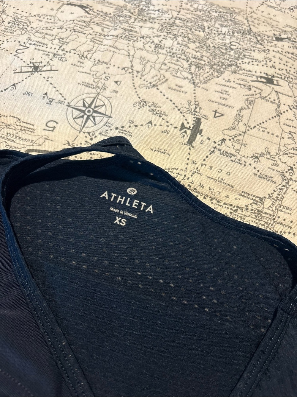 Athleta Navy Racerback Performance Tank - Picture 2 of 4